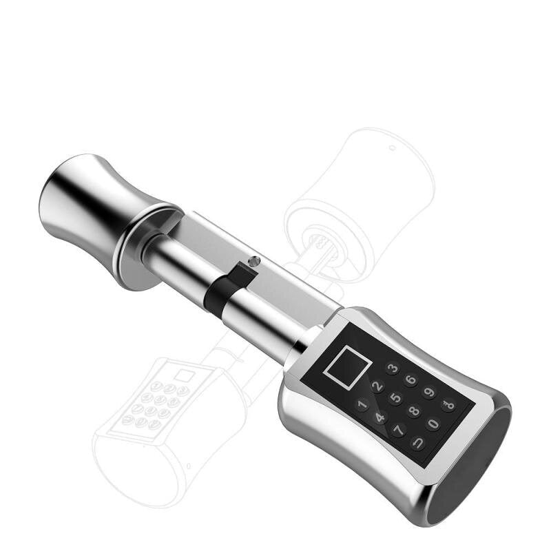 Smart Cylinder Lock Keyless Electronic Door Lock Digital Fingerprint Keypad Code Lock For Home Hotel Apartment