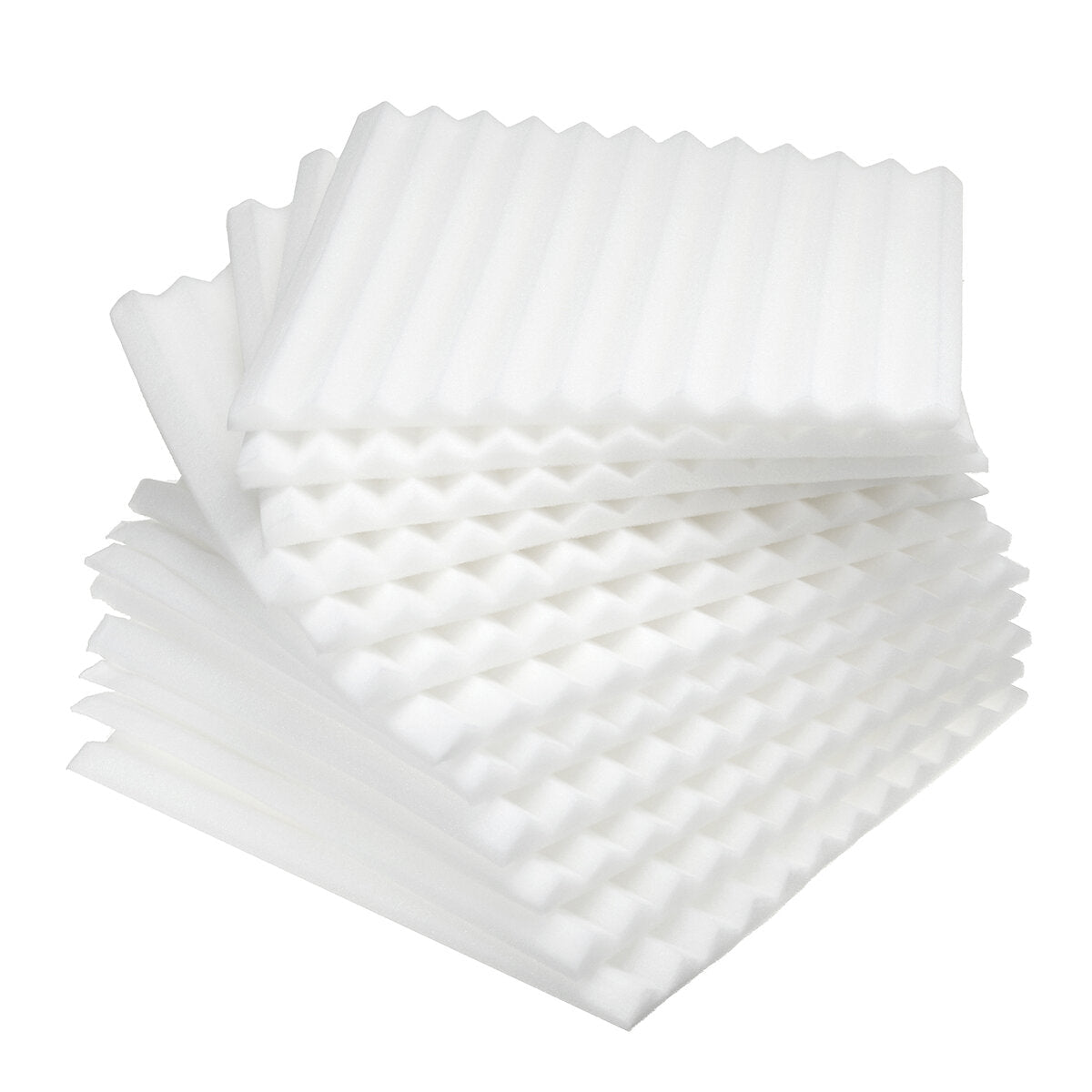 12Pcs Wedge Acoustic Foam Tiles Wall Studio Soundproofing Panels Cinema Muffler Sponge