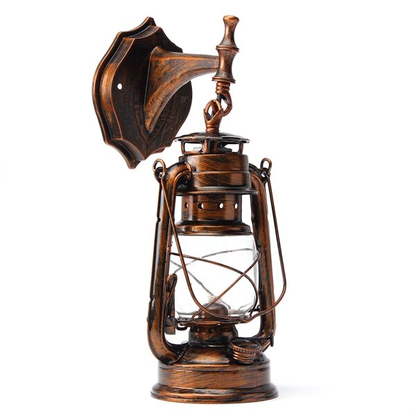 Antique Vintage Exterior Lantern Wall Lamp Bar Cafe Sconce Lighting Fixture