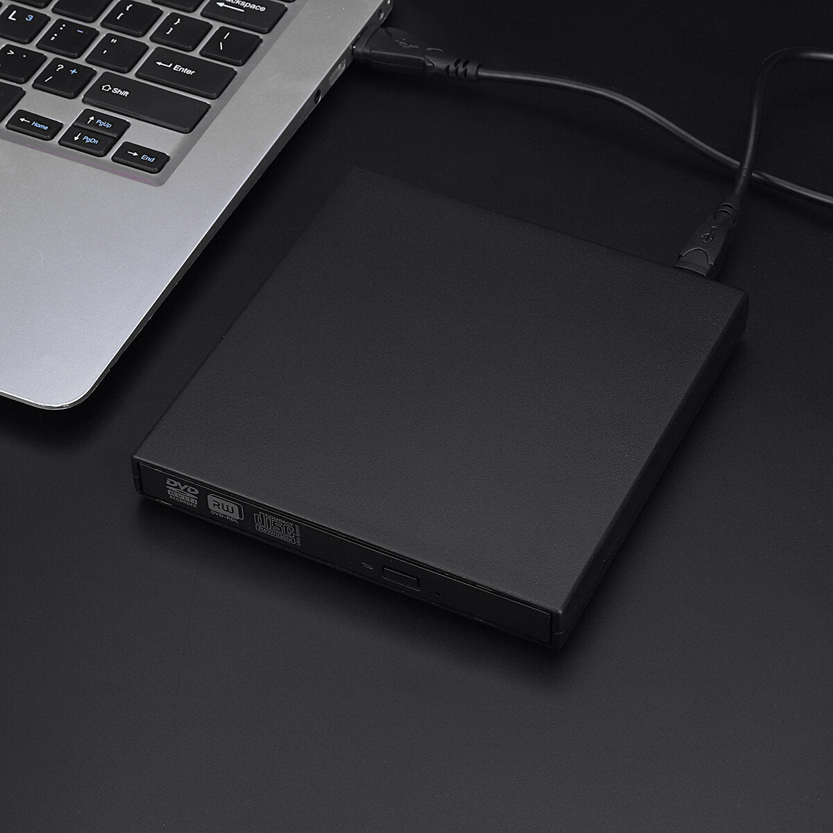 USB 3.0 External Optical Drive DVD-RW Player CD DVD Burner Writer Rewriter Data Transfer for PC Laptop OS Windows 7/8/10