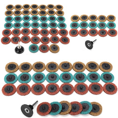 15/30/45Pcs 2 Inch Sanding Discs Set Polishing Pad Non-woven Cloth Abrasive Tools
