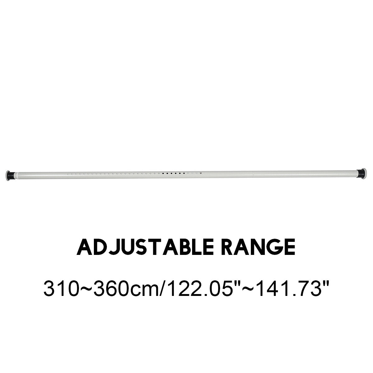 70-410CM Extendable Shower Curtain Pole Rail Telescopic Clothes Curtain Rod Pole