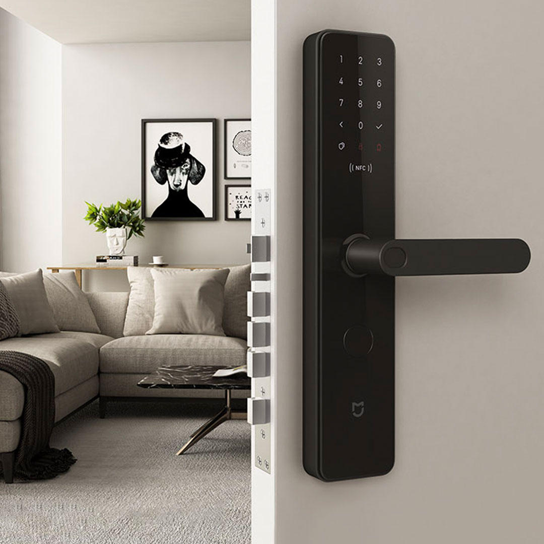 Smart Fingerprint Lock Keyless Password Bluetooth Unlock Detect Alarm Work Mi Home App Control