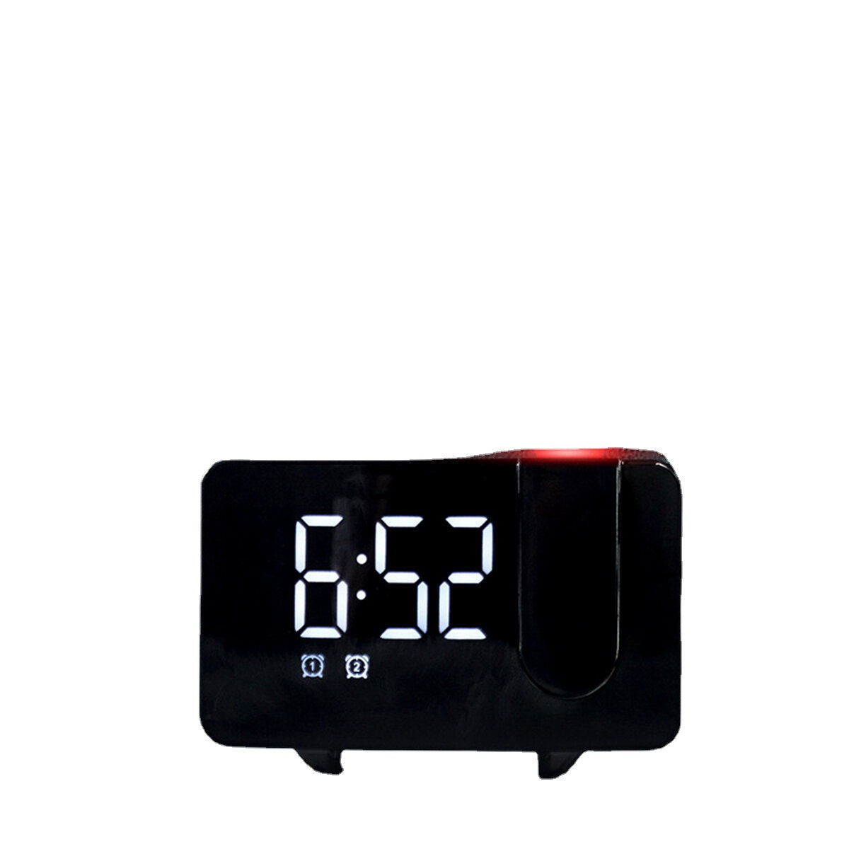 USB FM Radio Alarm Clock With Time Projection Dimmable Alarm Clock