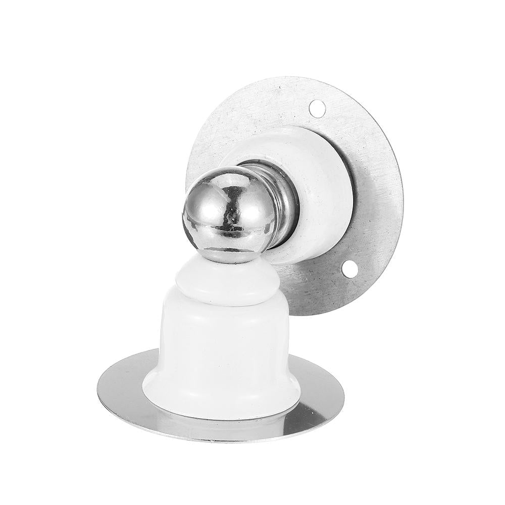 Stainless Steel Magnetic Door Stopper Sticker Free Punching Toilet Bedroom Door Suction