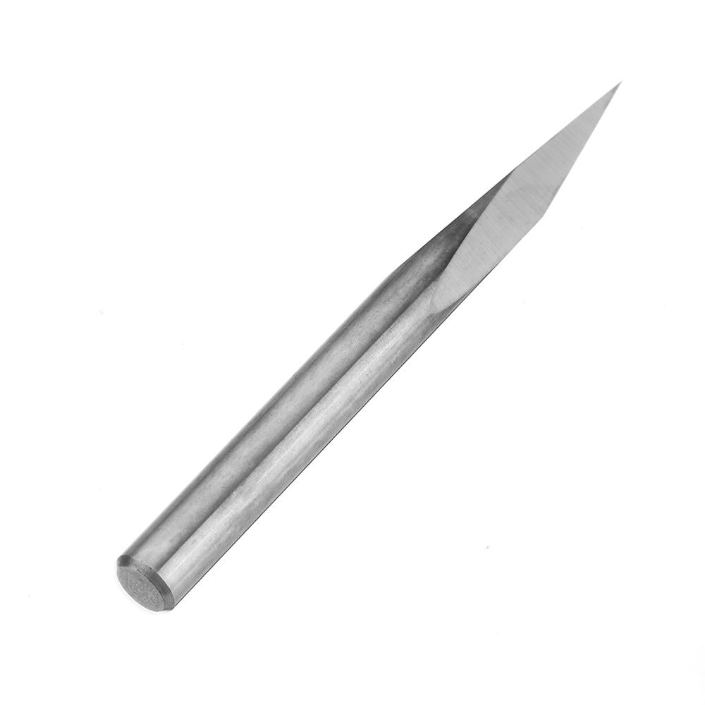 5pcs 4mm Shank 0.1mm Tip 15/20/30/45/60 Degree Tungsten Steel Engraving Bit CNC Tool