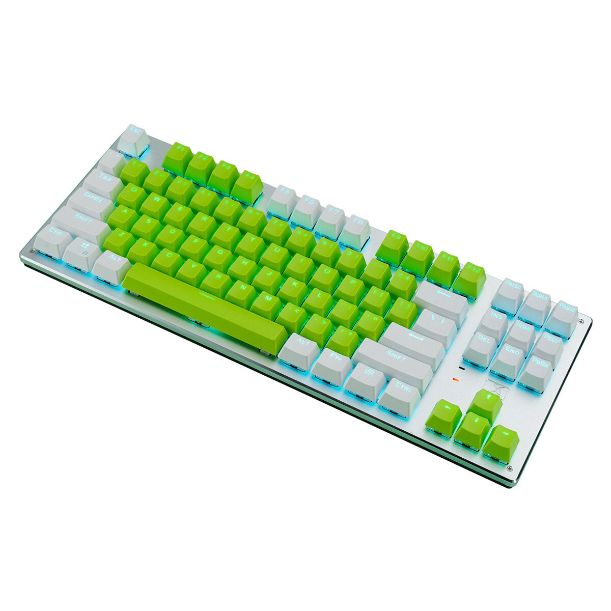 Mechanical Keyboard 87 Keys Three-Mode Wireless Bluetooth4.0 / 2.4G / Type-C Wired Blue Switch LED Backlit Gaming Keyboard for Laptop