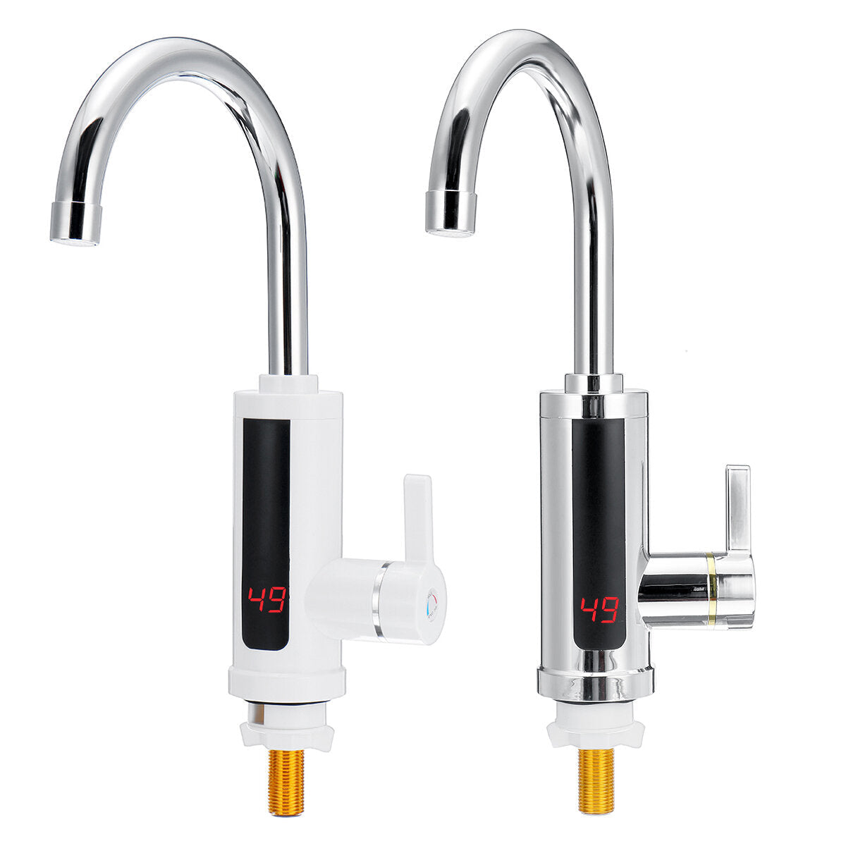 360 Electric Heater LED Faucet Tap Hot Water Bathroom Kitchen Fast