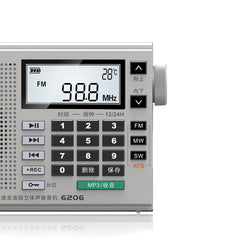 FM MW SW Full Band Radio DSP Digital Tuning Portable Speaker MP3 Music Player
