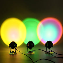 Sun Projection Lamp Anti-glare LED Night Light Romantic Visual Experience Rainbow Projector