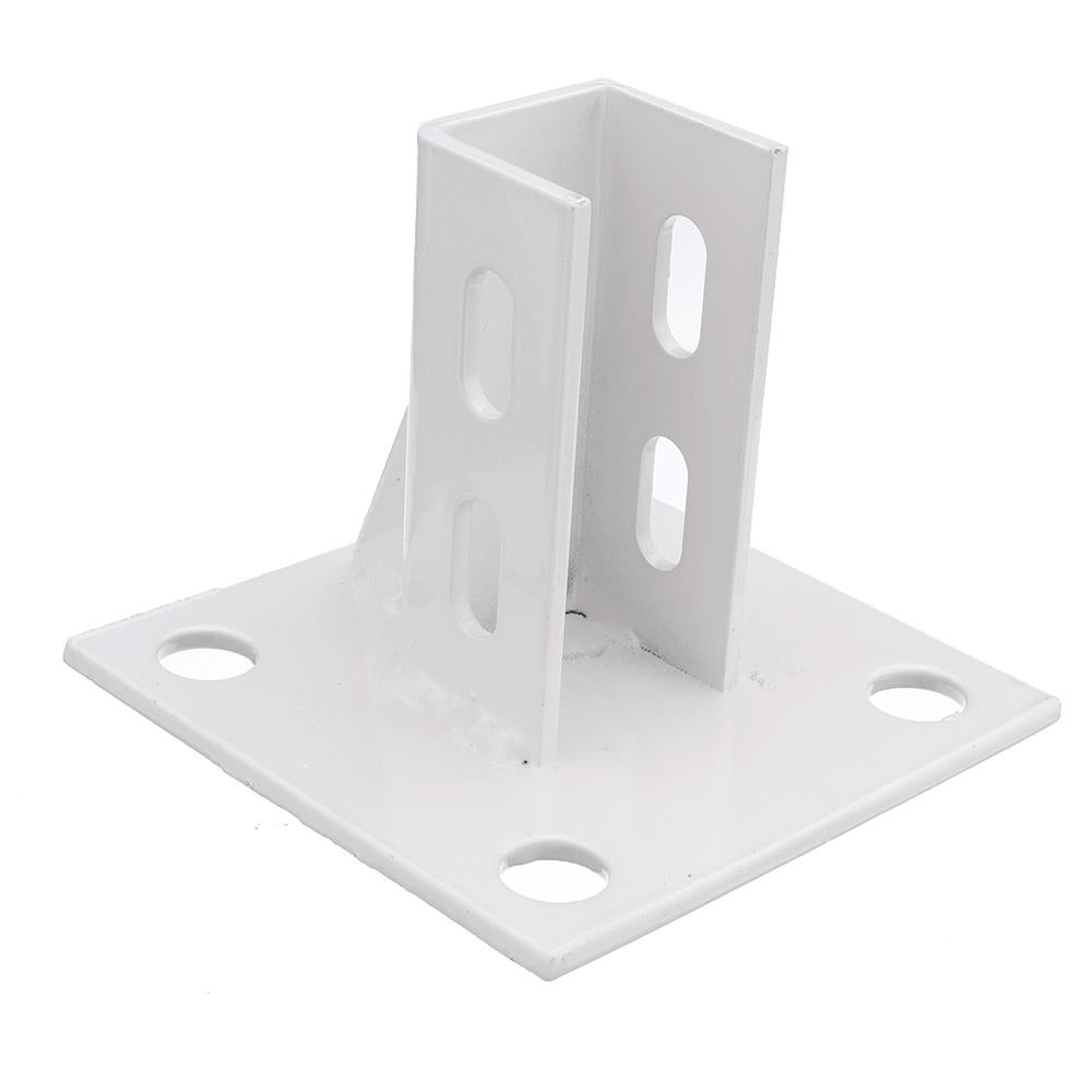 Aluminum Extrusions Square Foot Connector Cup Ground Fence Guardrail Base Accessories