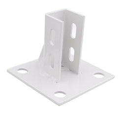 Aluminum Extrusions Square Foot Connector Cup Ground Fence Guardrail Base Accessories