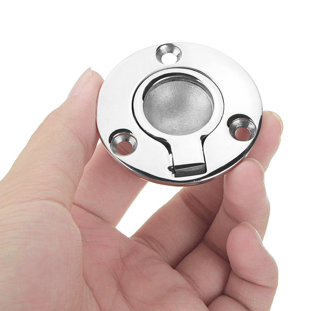 50x41mm Stainless Steel Circle Recessed Flush Ring Pull Handle Hatch Locker Boat Hatch Handle