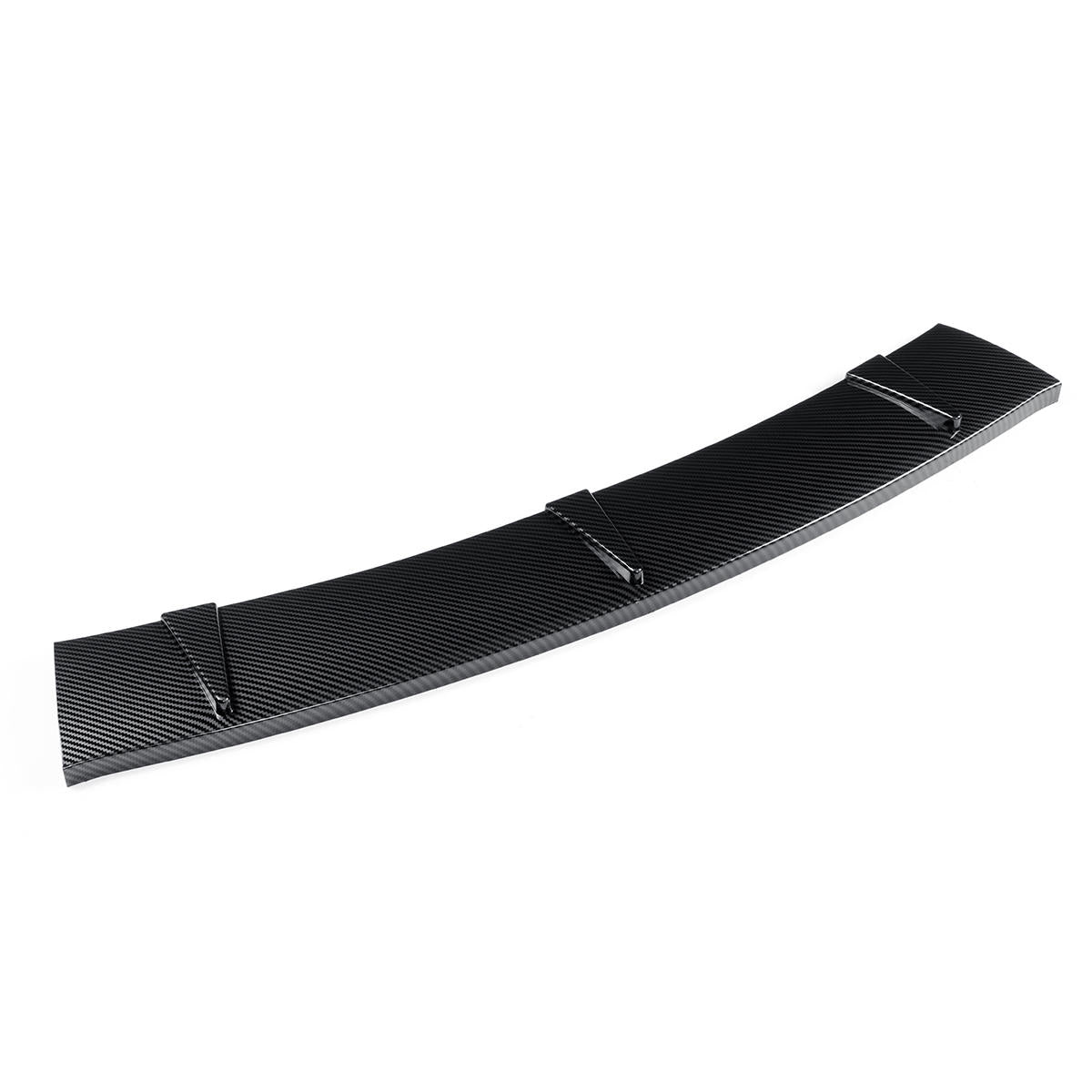 3PCS Carbon Fiber Style Front Bumper Spoiler Lip Cover Trim Protector