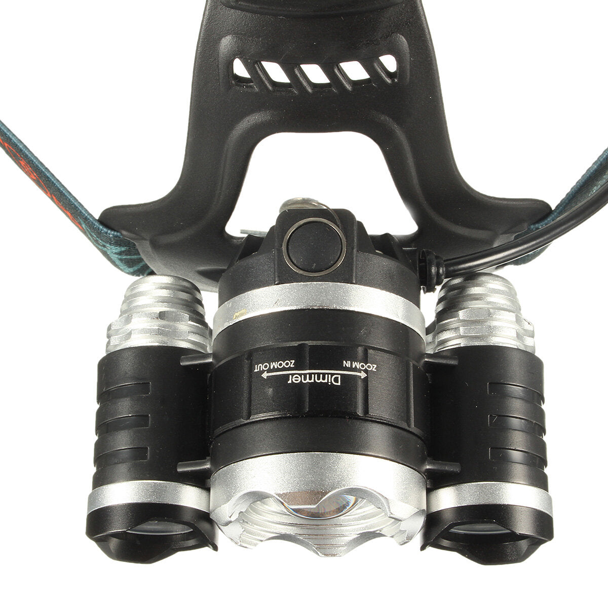 Super Bright LED Headlamp Zoomable Super Bright Flashlight 4 Mode Rechargeable for Outdoor Hiking Camping Electric Bike Scooter Motorcycle