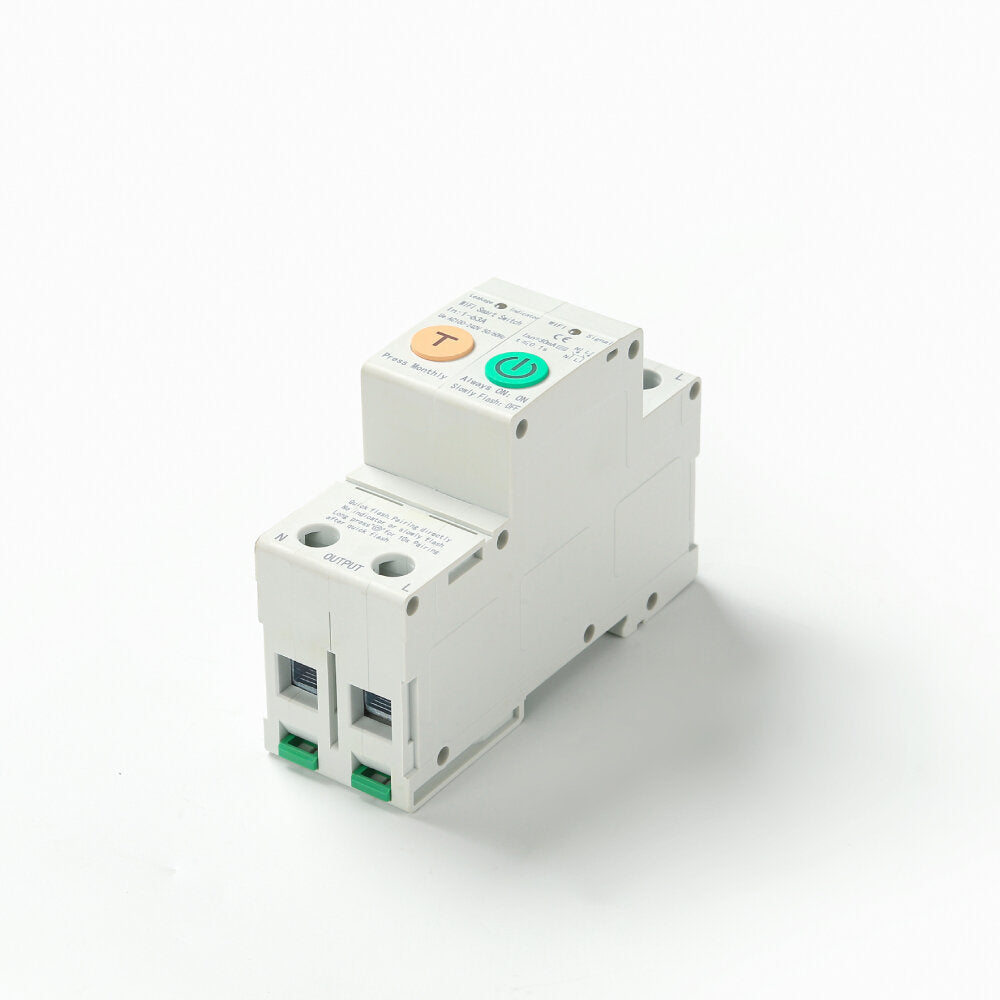 WiFi Metering 2P 63A Smart Air Switch Mobile Phone Remote Control Circuit Breaker Automatic Reclosing Leakage Protection Switch