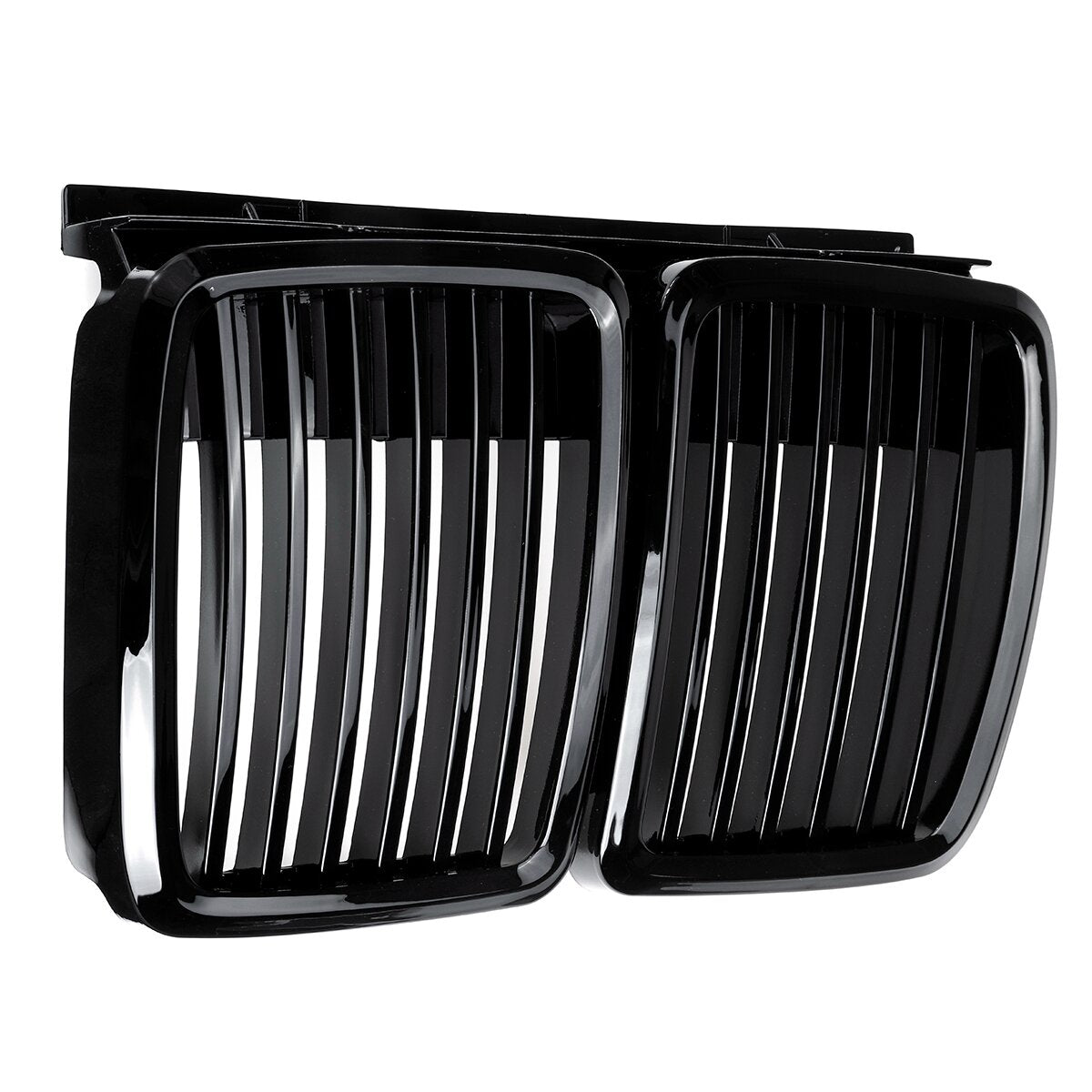 Glossy Black Front Kidney Grill Car Grille Metal Grid For BMW 3 Series