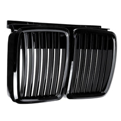 Glossy Black Front Kidney Grill Car Grille Metal Grid For BMW 3 Series