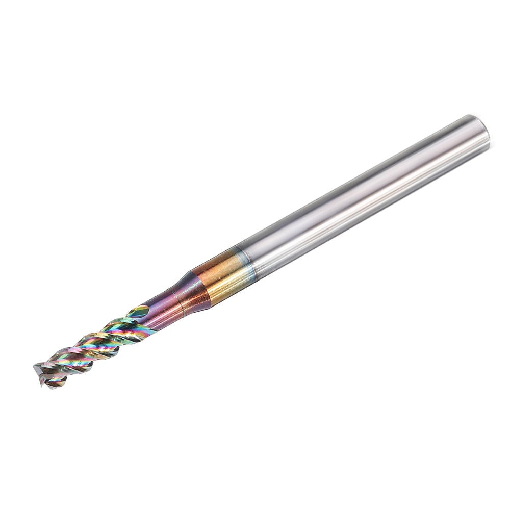3-10mm DLC Colorful End Mill For Aircraft Aluminum Upgrade Milling Cutter CNC Machine Tool