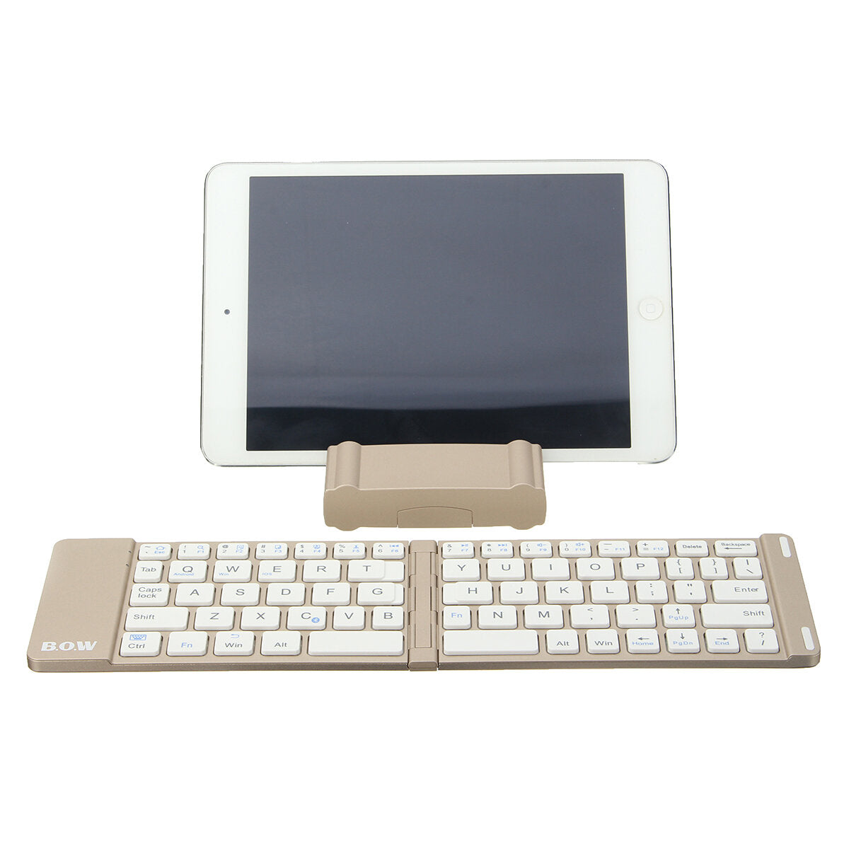 Small Size Foldable Bluetooth Aluminum Alloy Bottom Shell Keyboard