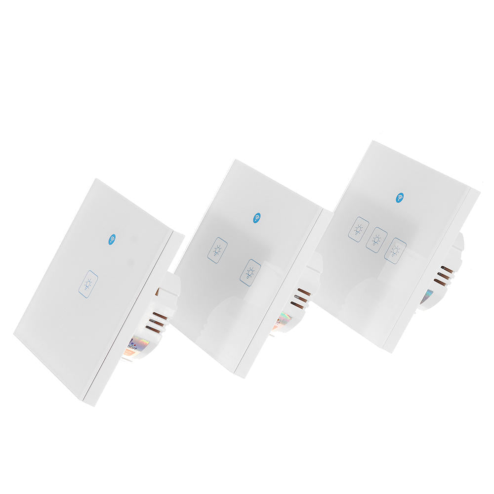 EU Standard 1/2/3 Gang WIFI Touch Wall Switch 250V 2A/400W