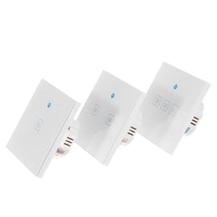EU Standard 1/2/3 Gang WIFI Touch Wall Switch 250V 2A/400W