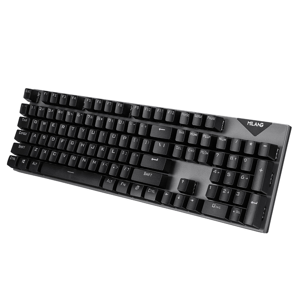 104 Keys Wired Mechanical Keyboard Blue Switch Metal Panel 22 Backlight Effects Gaming Keyboard