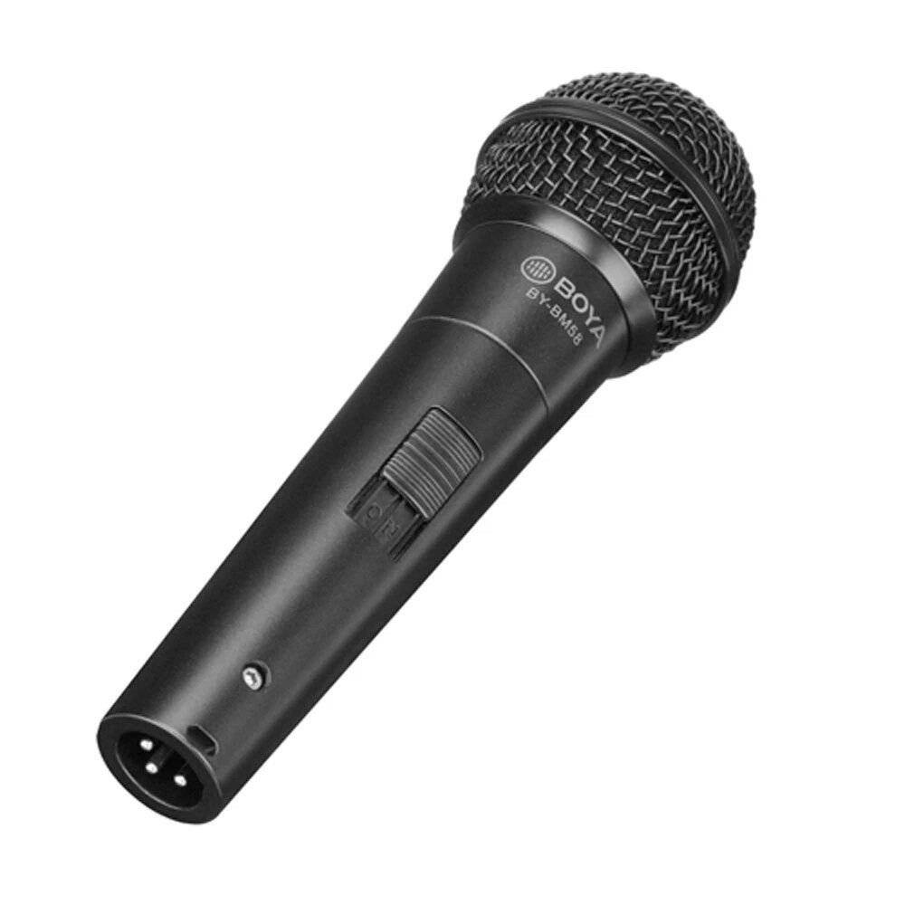 Cardioid Dynamic Vocal Microphone 6.35mm Output for Sperker Amplifier DVD Audio Mixer PC Speech Theater Live Singing Stage