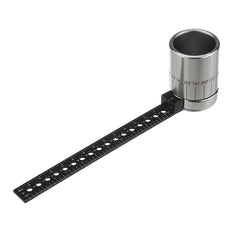Multi-funtional Drawing Curved Metallic Ruler Mini Compass Protractor Combo Circles Drawing Patterns