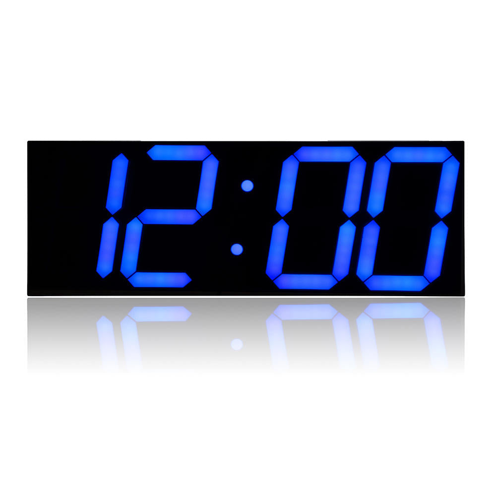Remote Control LED Digital Wall Clock For School Home Decor Train Station