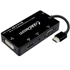 4 in 1 Display Converter Hub Docking Station Adapter with HDMIVGADVI Ports VH99 for TV Projectors