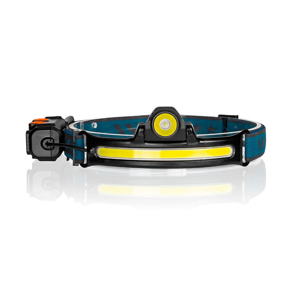 Smart Sensor Headlight XPG+COB 6 Modes Type-C Charging 2000mAh Battery Flashlight Head Torch