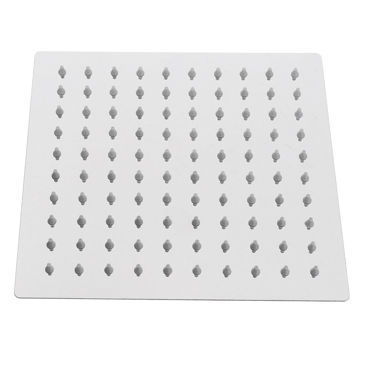 Square 8 Inch Rainfall Shower Head Extension with Arm Hose Kit Overhead