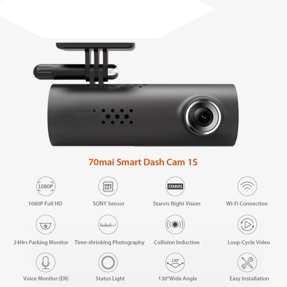 Smart Dash Cam 1S Car DVR 1080P HD Night Vision Voice Control