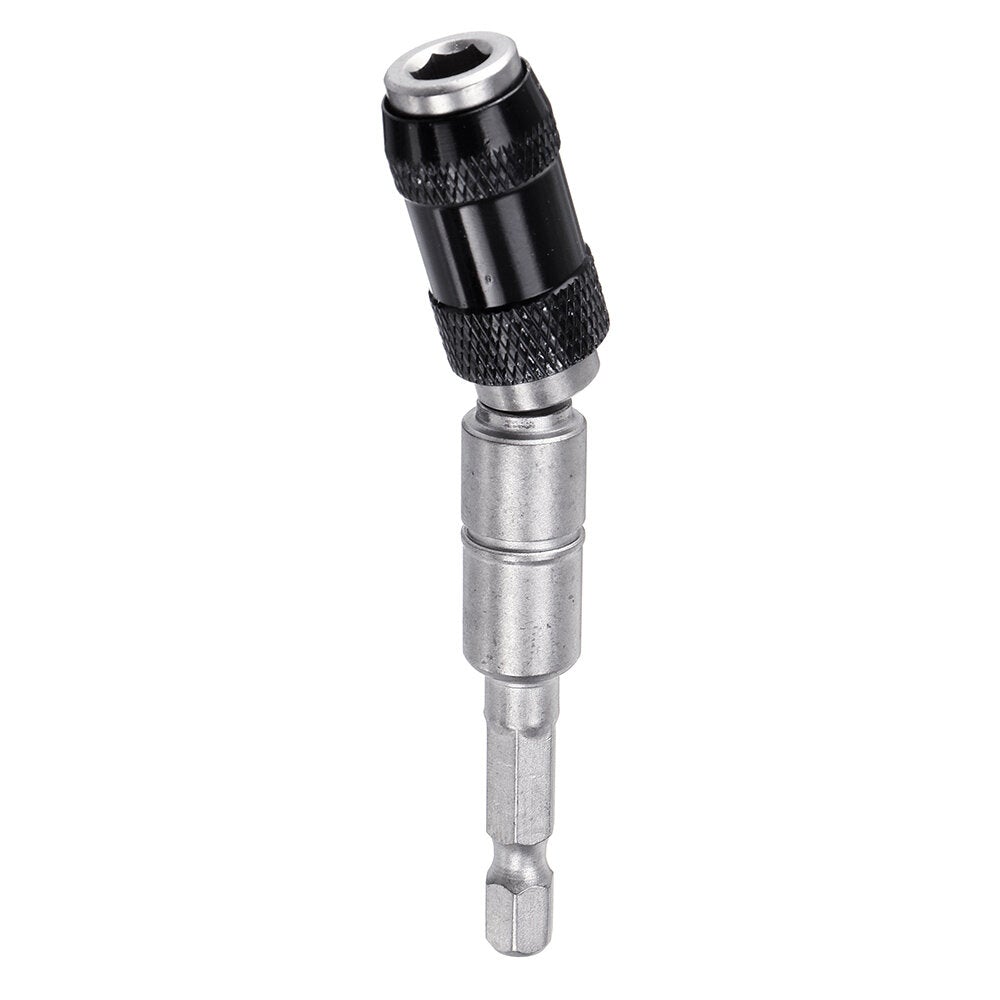 Black/Silver Magnetic Screw Holder Angle Magnetic Pivoting Bit Tip Holder Magnetic Screwdriver Drill Bit Drive Guide Extensions Adapter