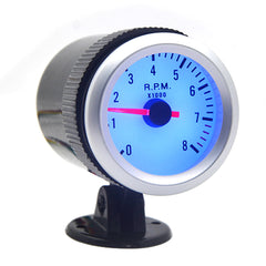 2'' 52mm 12V Car Blue LED Light Tachometer Tacho Gauge Meter Counter 0-8000 RPM