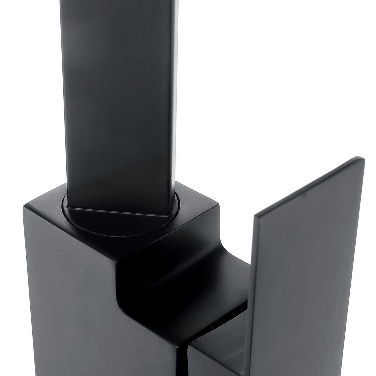 Modern Black Kitchen Sink Taps Mixer Tap Single Lever Basin Brass Mono Faucet