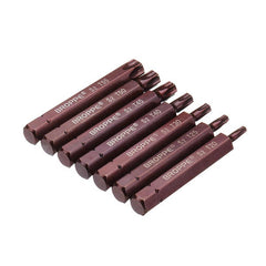7pcs T20-55 75mm Magnetic Torx Screwdriver Bit 10mm Hex Shank for Impact Screwdriver