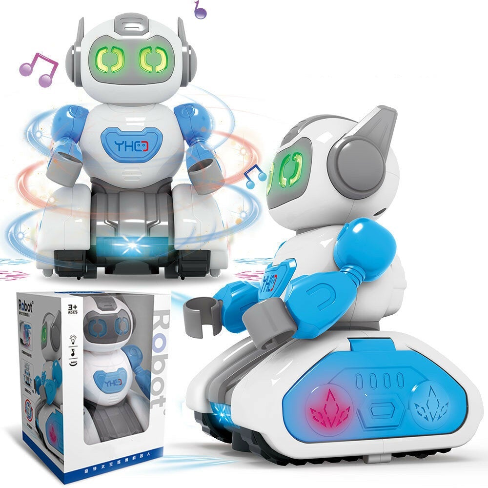 Electric Robot Universal Light Music Singing and Dancing Robot Rotating Hyun Dance Model for Kids Toys