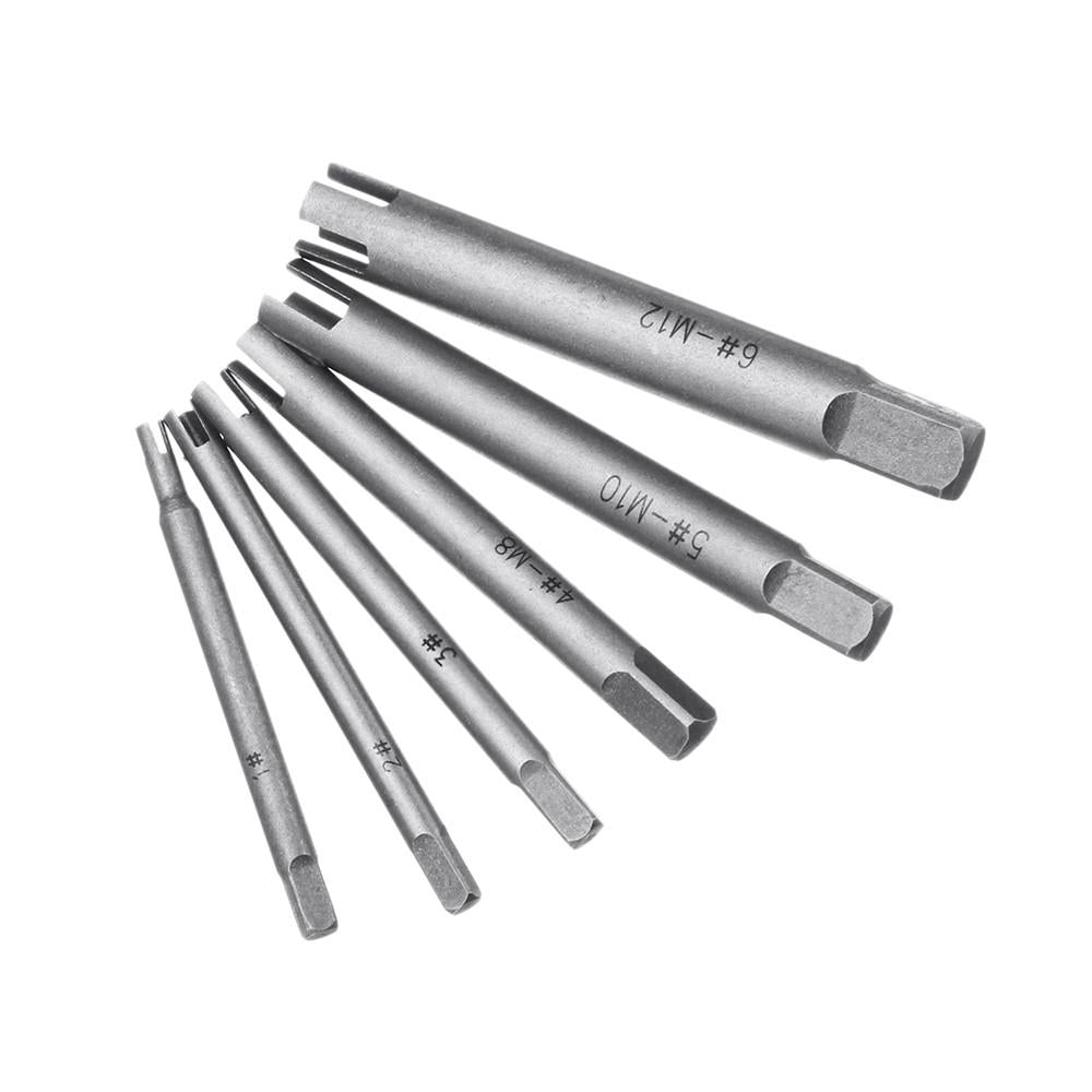 6pcs M4-M12 Damaged Screw Extractor Alloy Screw Bolt Remover