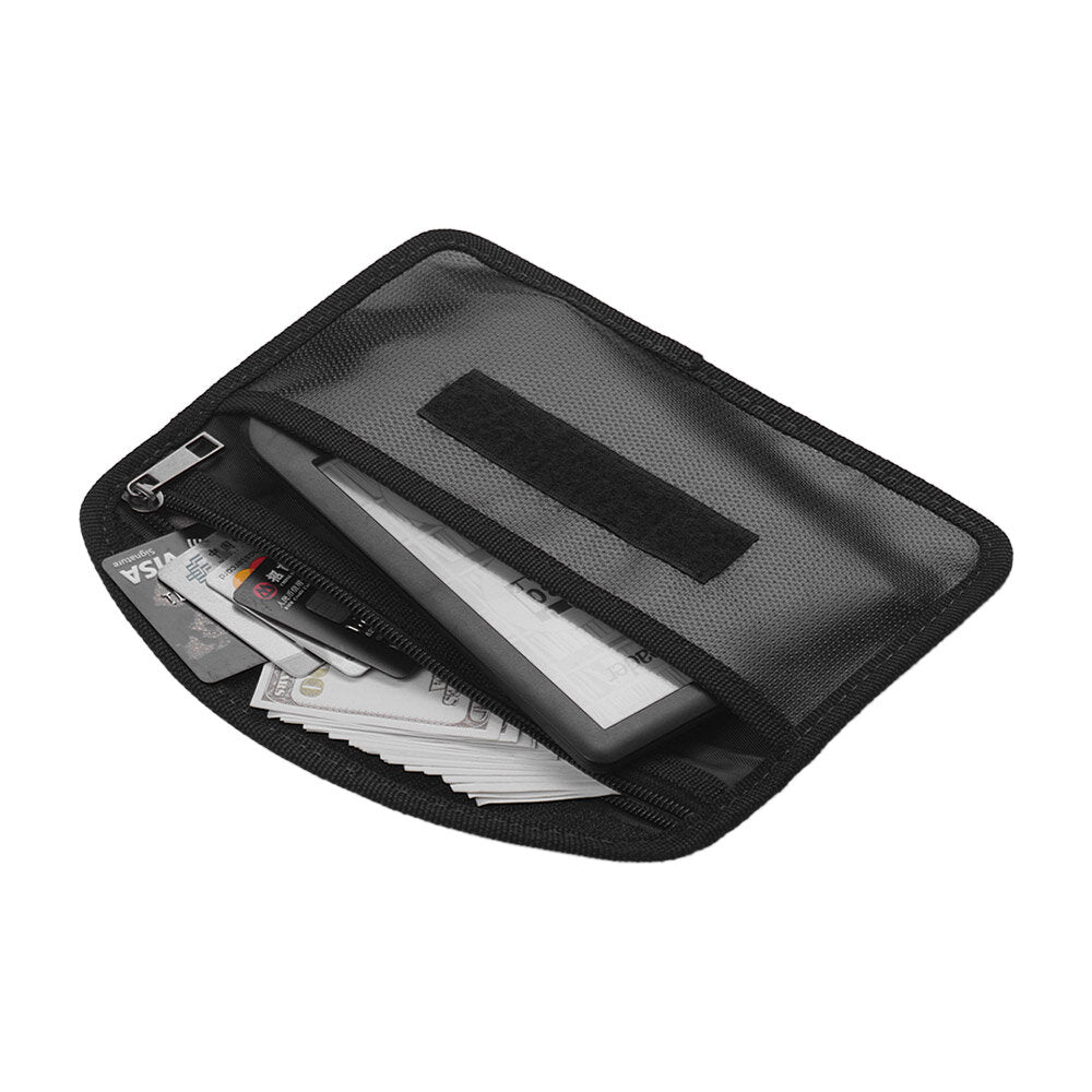 Fireproof Shielding Bag Signal Screening Bag Fire Water Resistant Storage Holder Phone Cash Valuables Storage Bag