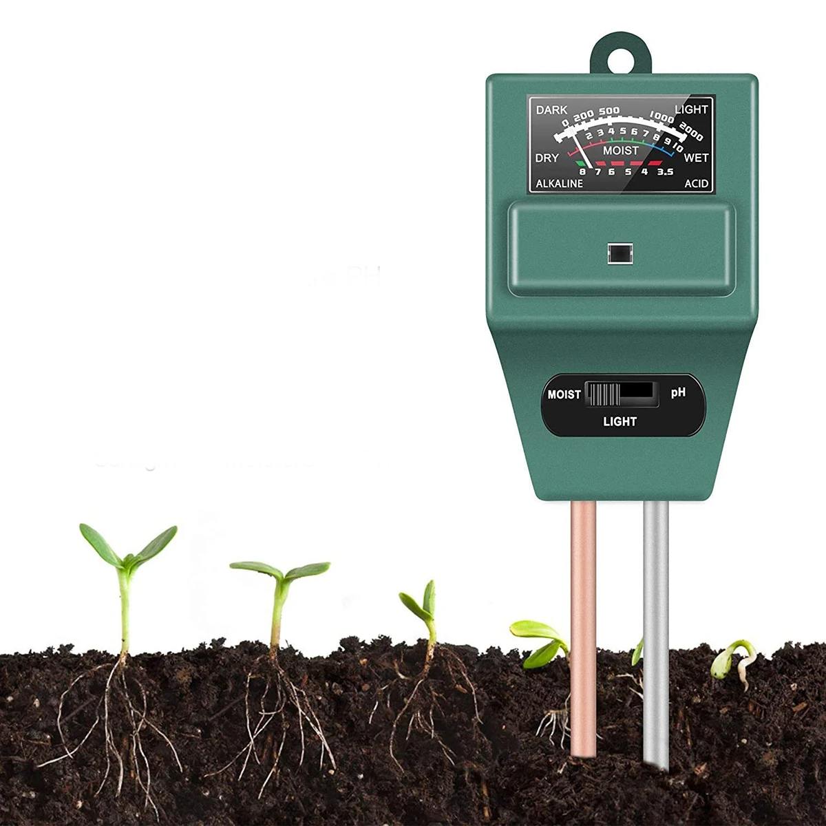 3 in 1 PH Sunlight Hydroponics Analyzer Smart Wood Soil Moisture Meter Sensor Kit