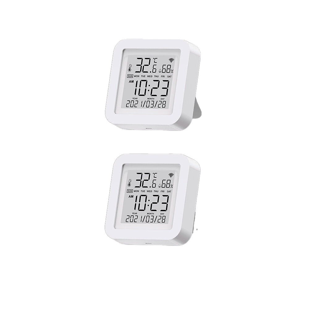 WIFI Wireless Temperature And Humidity Sensor Indoor Smart Digital Display Electronic Thermometer Works With Alexa And Google Home