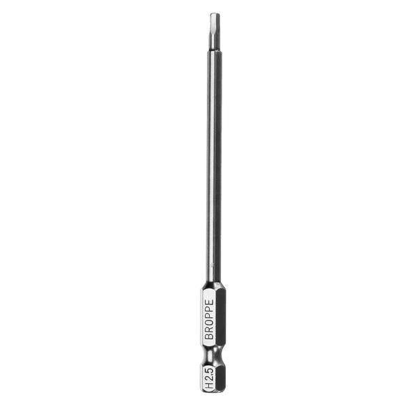 5Pcs 100mm H2.5-H6 Hex Head Screwdriver Bit 1/4 Inch Hex Shank Magnetic Screwdriver Bits