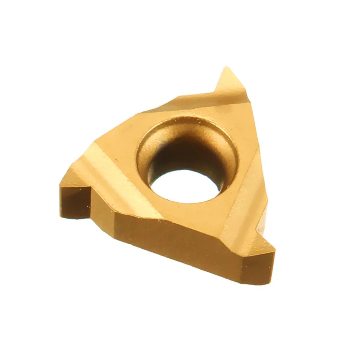 10Pcs External Thread Carbide Inserts Golden Blades Cutter For CNC Machine External Turning Tool Lathe Cutter