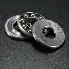 4Pcs Metal Sealed Shielded 3 Parts Roll Axial Ball Thrust Bearing 51100 Ball Bearing