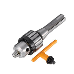 Heavy Duty Lathe Drill Chuck 13mm Capacity with Shank Precision Integrated with Key Whrench