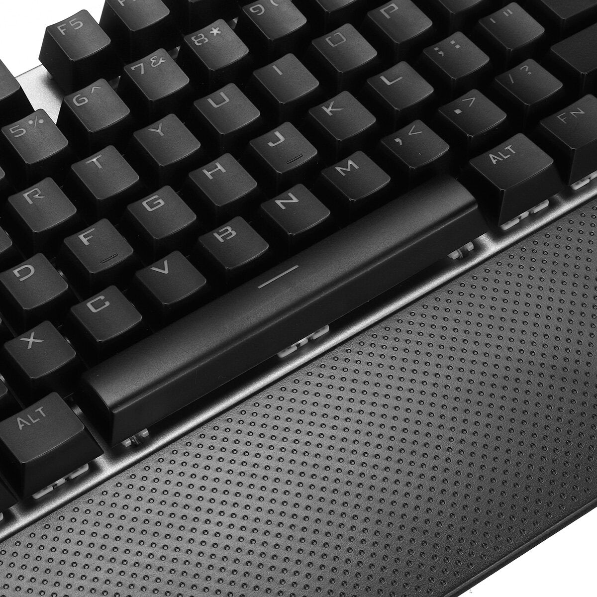 104 Keys Mechanical Keyboard RGB Backlit Punk E-sports Gaming Keyboard Absorbable Hand Rest