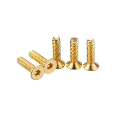 50Pcs Titanium Plated M2 Hex Socket Flat Head Countersunk Screws Alloy Steel 12.9 Grade Screw Bolt M2*8