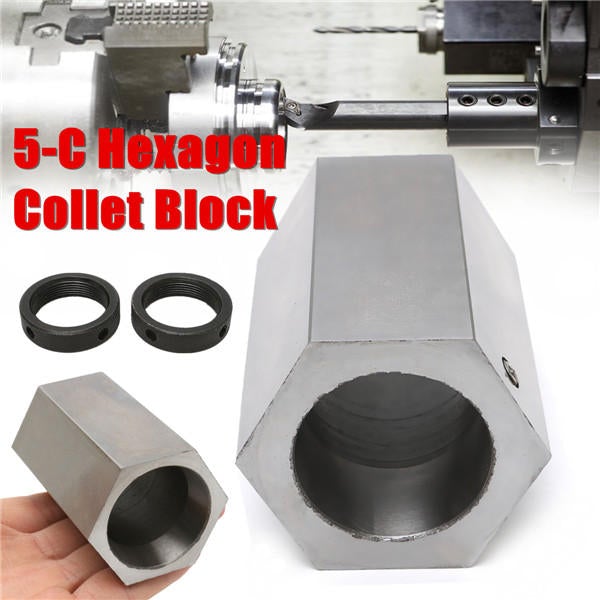 Hexagon Collet Block Hard Steel Collet Block Lathe Tool Holder